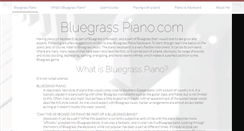 Desktop Screenshot of bluegrasspiano.com